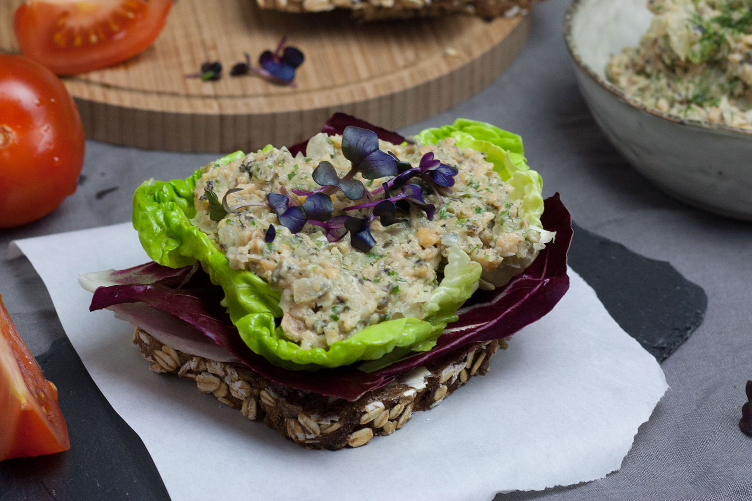 Kichererbsen-"Thunfisch"-Salat vegan