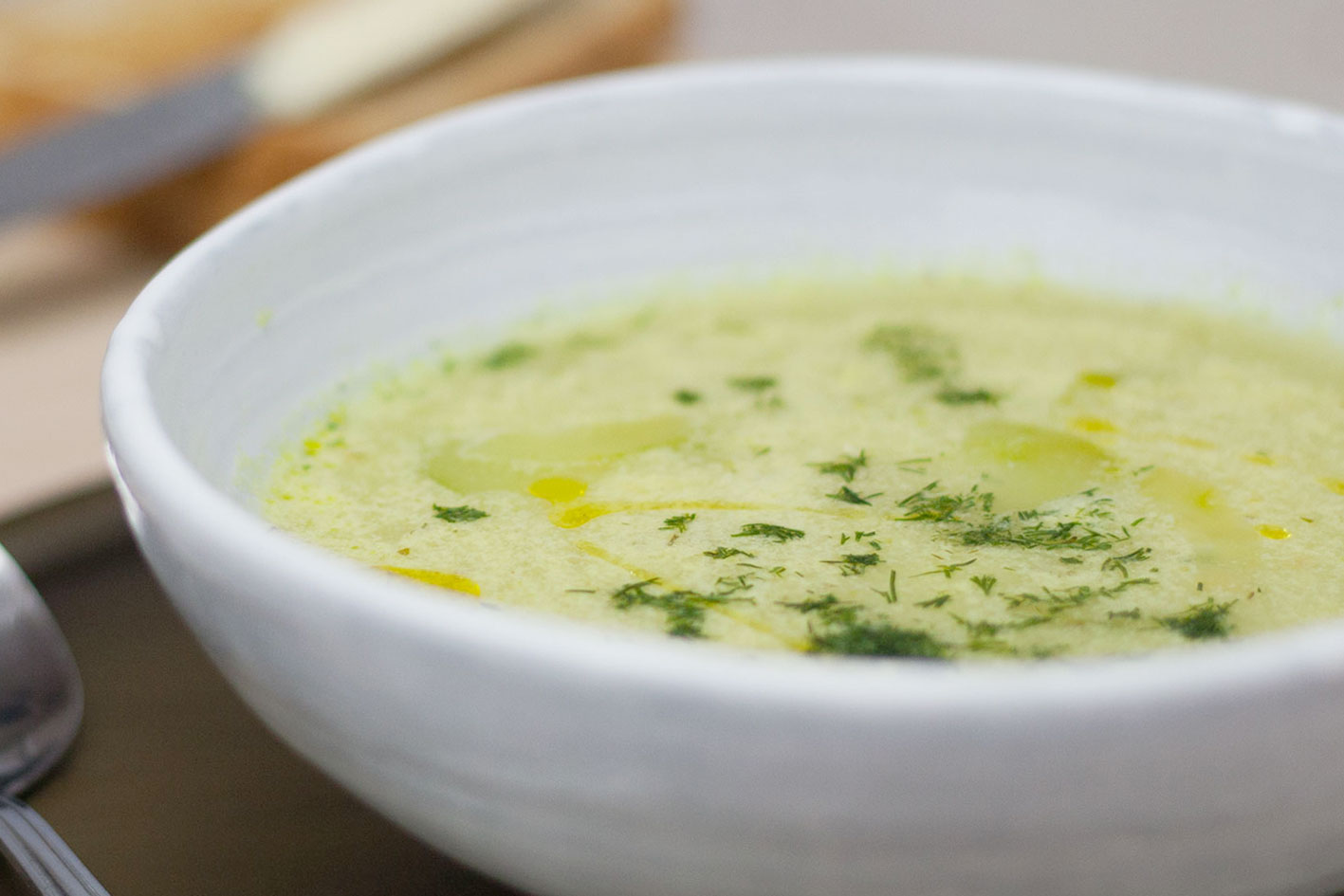 vegane Gurken-Dill-Suppe