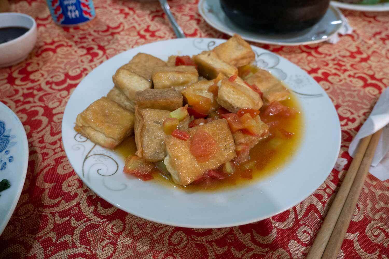Tofu in Tomatensoße