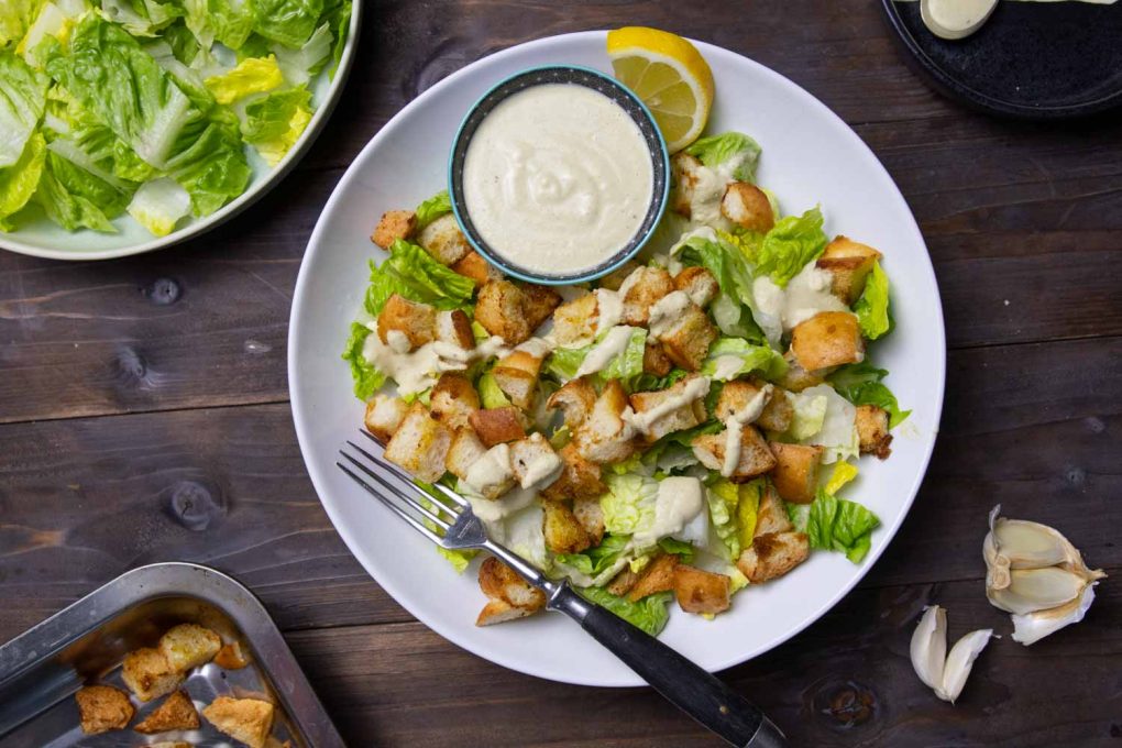 veganer Caesar Salad