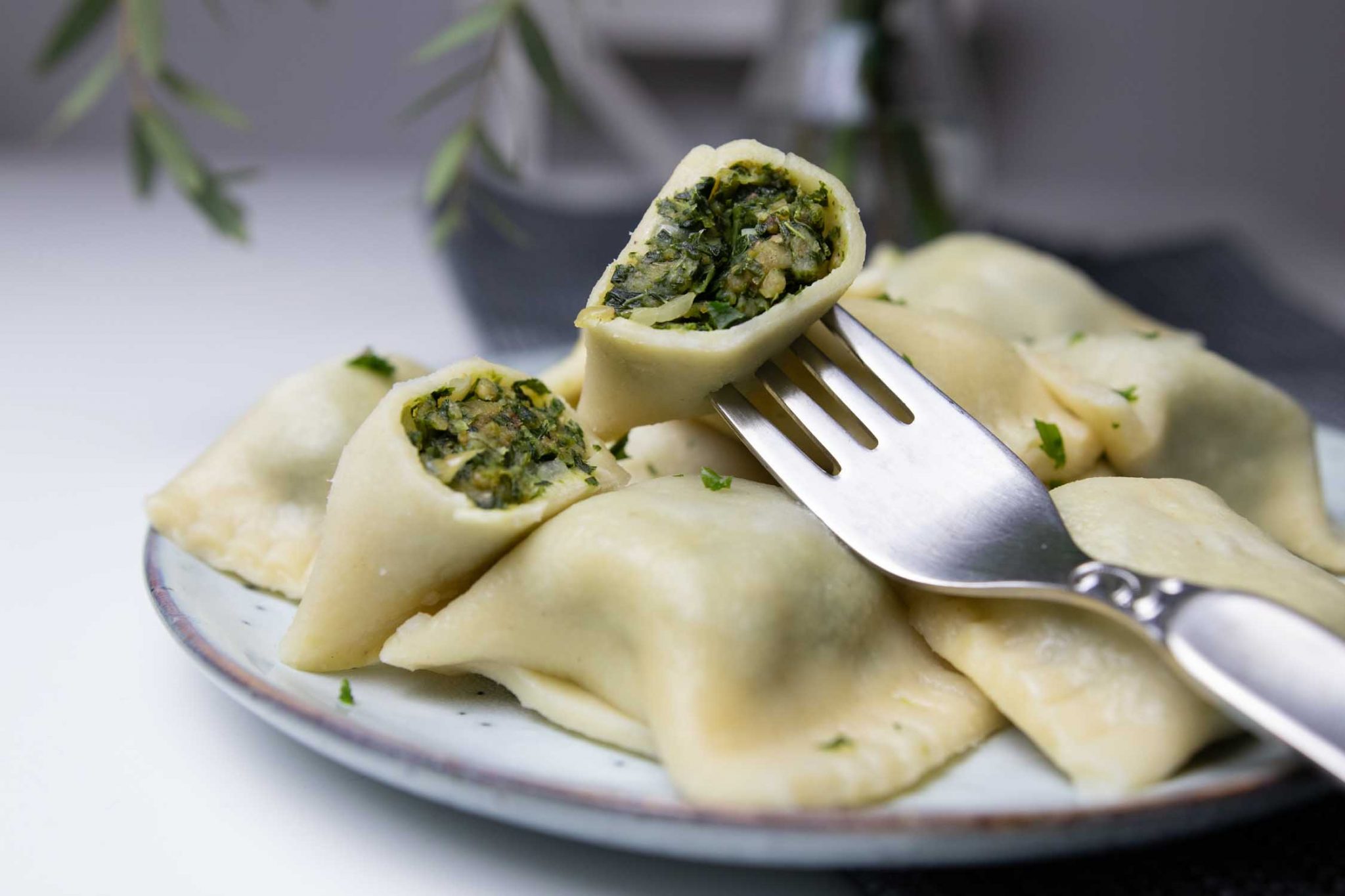 Vegane Maultaschen mit Gemüsefüllung - wandelbares Rezept