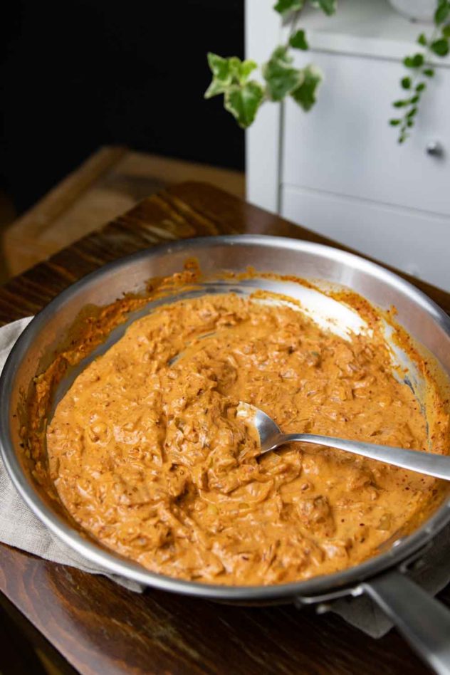 Kimchi-Pasta - cremig &amp; scharf - Veganes Rezept