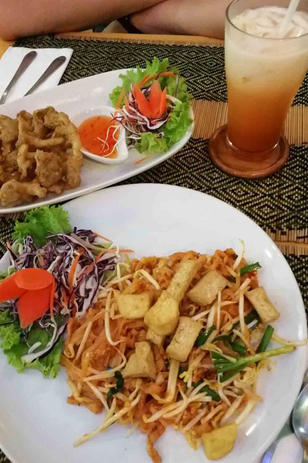 Veganes Pad Thai bei Taste From Heaven in Chiang Mai