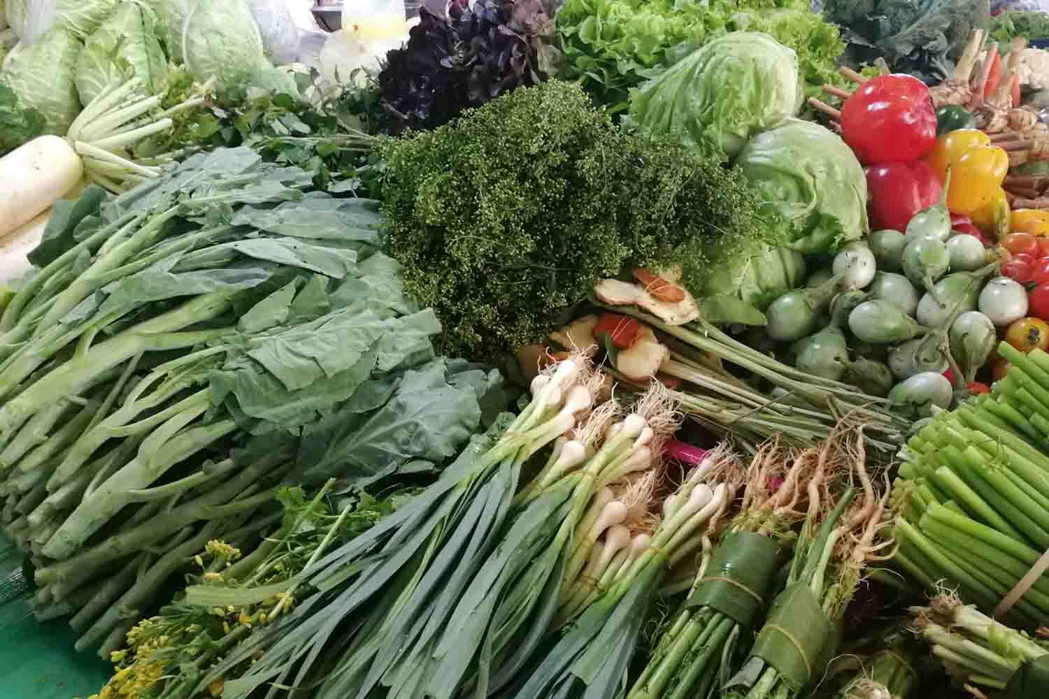 Gemüse auf dem Markt in Thailand