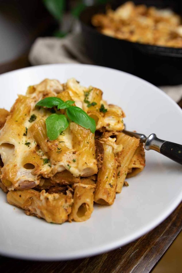 Rigatoni al Forno - Veganes Rezept für den leckeren Nudelauflauf