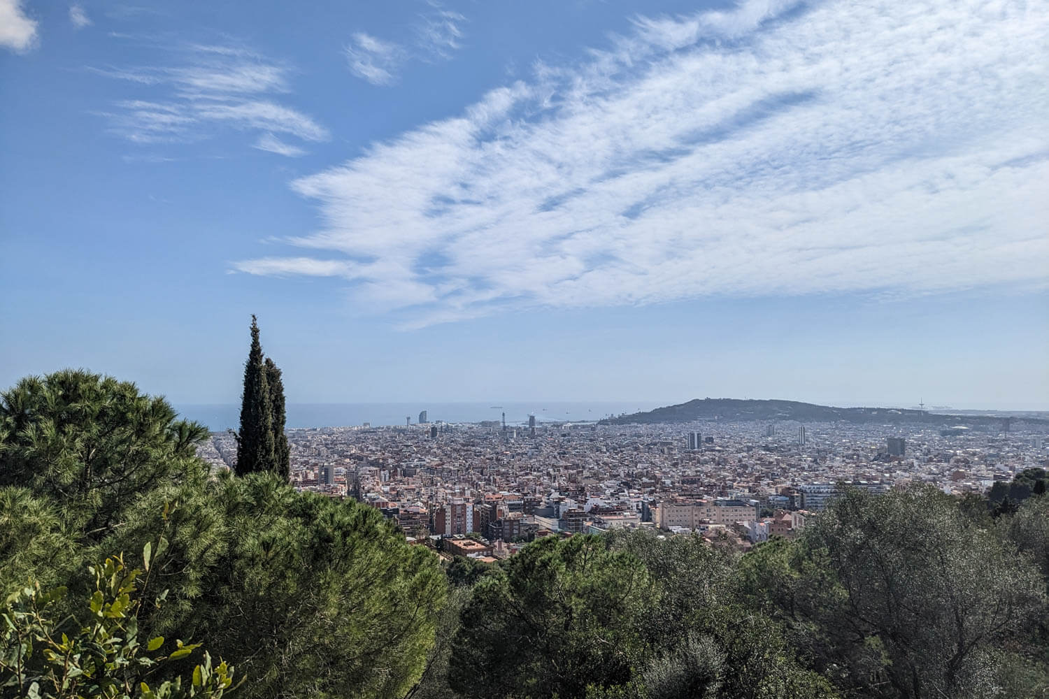 Blick über die Stadt Barcelona