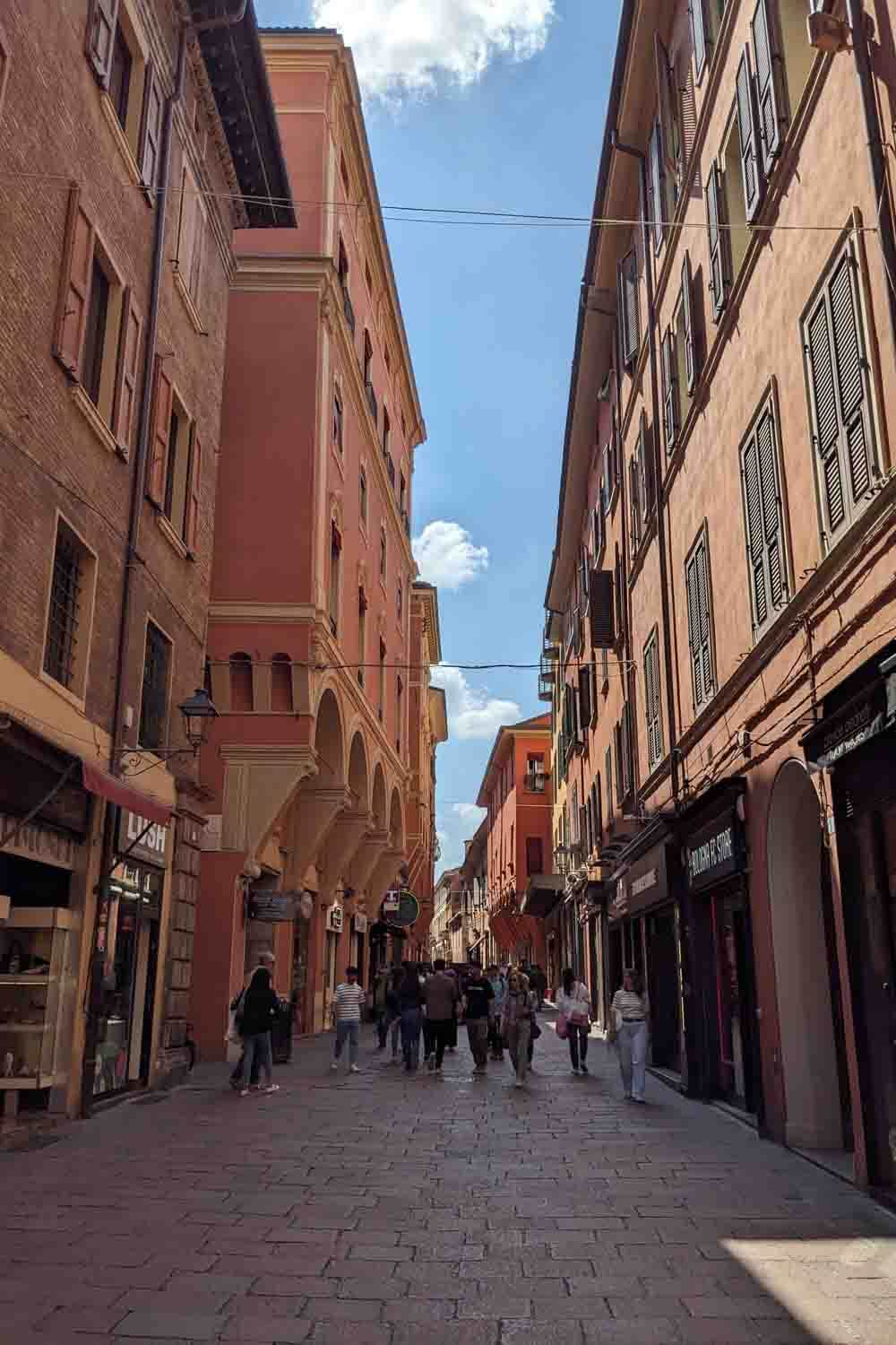Gasse in Bologna